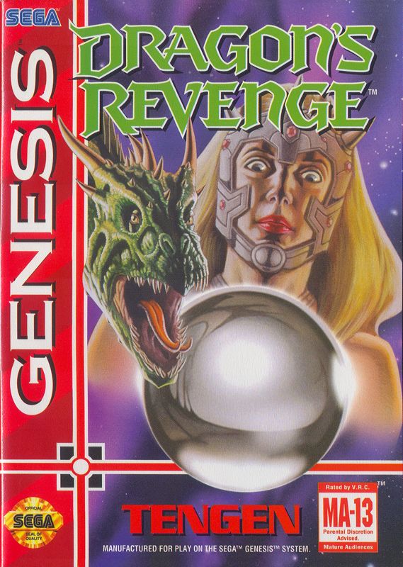 Dragon's Revenge box art for Sega Mega Drive